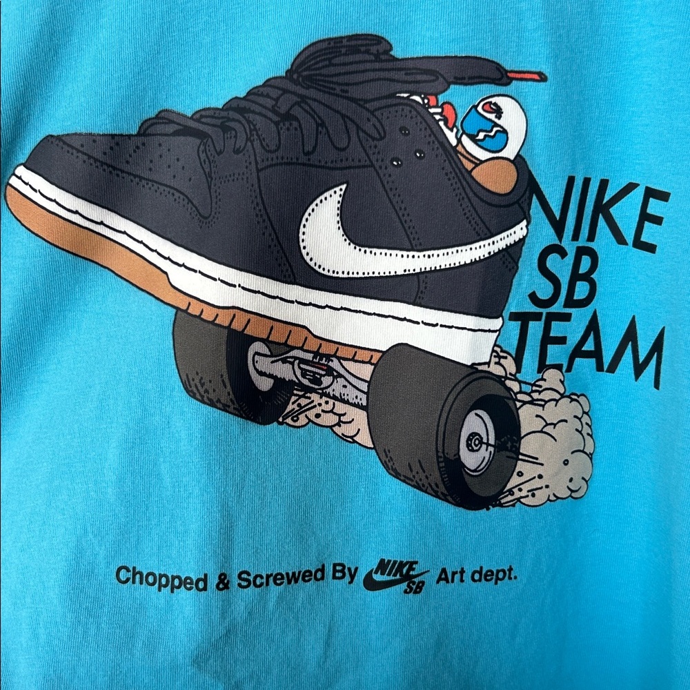 Nike Teal Skateboard Graphic Men's Tee NWOT - Picture 2 of 4